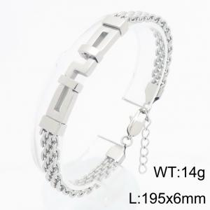 Fashion stainless steel jewelry men's bracelet - KB213301-KFC