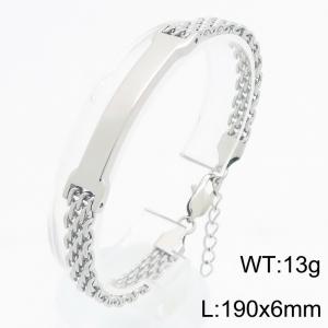 Fashion jewelry, stainless steel bracelets, gift accessories suitable for daily wear - KB213305-KFC