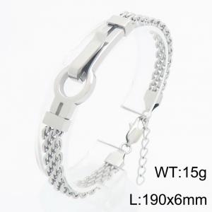 Fashion stainless steel jewelry men's bracelet - KB213311-KFC