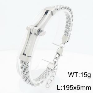Stainless Steel Bracelet - KB213324-KFC