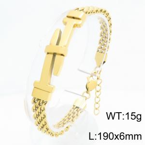 Stainless steel jewelry personalized design bracelet - KB213338-KFC