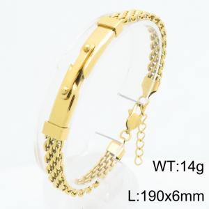 Stainless steel jewelry personalized design bracelet - KB213344-KFC