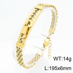 Stainless steel jewelry personalized design bracelet - KB213348-KFC