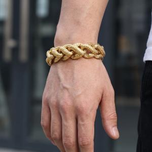 Men's jewelry stainless steel cast bracelet suitable for daily wear - KB213358-KJX