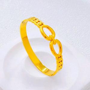 Stainless Steel Gold-plating Bangle - KB213427-SXSJ