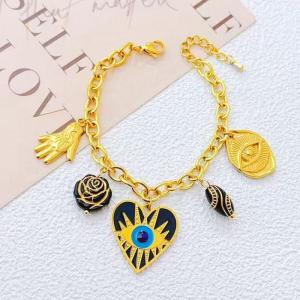 Stainless Steel Gold-plating Bracelet - KB213444-SXSJ