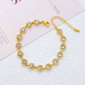 Stainless Steel Stone Bracelet - KB213446-SXSJ