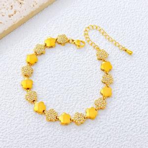 Stainless Steel Stone Bracelet - KB213449-SXSJ