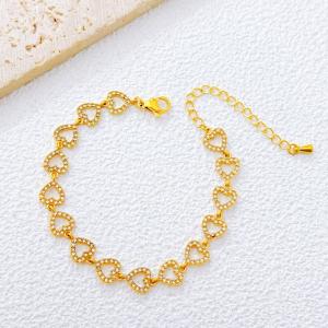 Stainless Steel Stone Bracelet - KB213452-SXSJ