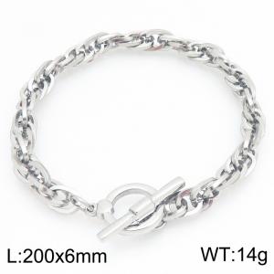 Stainless Steel Bracelet(Men) - KB213676-Z