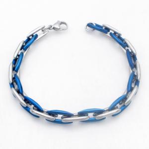 Stainless Steel Blue-plating Bracelet - KB213729-AQ