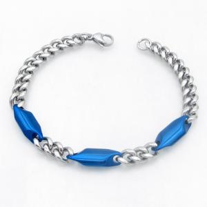 Stainless Steel Blue-plating Bracelet - KB213733-AQ
