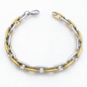 Stainless Steel Gold-plating Bracelet - KB213735-AQ