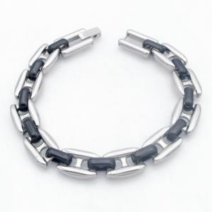 Stainless Steel Black-plating Bracelet - KB213740-AQ
