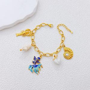 Stainless Steel Gold-plating Bracelet - KB213790-SXSJ