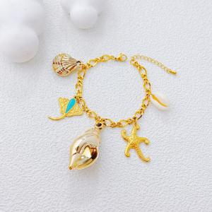 Stainless Steel Gold-plating Bracelet - KB213797-SXSJ