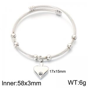 Stainless Steel Wire Bangle - KB213842-Z