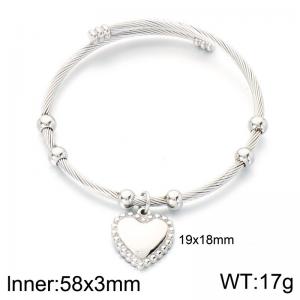 Stainless Steel Wire Bangle - KB213847-Z