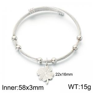 Stainless Steel Wire Bangle - KB213859-Z