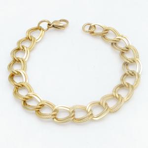 Stainless Steel Gold-plating Bracelet - KB213892-NJ