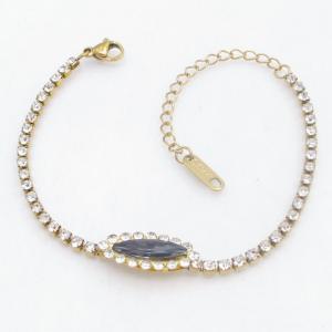 Stainless Steel Stone Bracelet - KB213926-SP