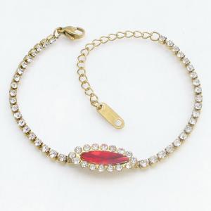 Stainless Steel Stone Bracelet - KB213928-SP