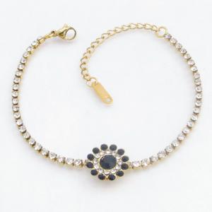 Stainless Steel Stone Bracelet - KB213935-SP