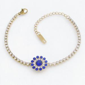 Stainless Steel Stone Bracelet - KB213936-SP