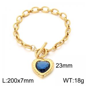 Stainless Steel Stone Bracelet - KB213989-Z