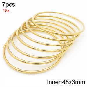 Fashion Women's Titanium Steel Round Bracelet - KB214039-LO