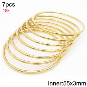Fashion Women's Titanium Steel Round Bracelet - KB214169-LO