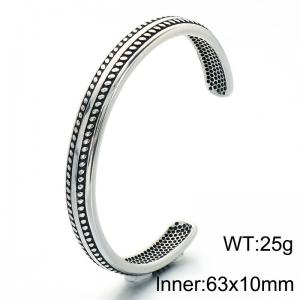 Stainless Steel Bangle - KB214286-LU