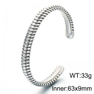 Stainless Steel Bangle - KB214373-LU