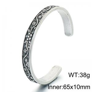 Stainless Steel Bangle - KB214374-LU