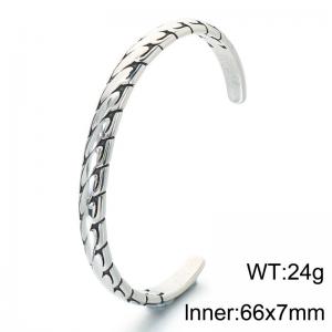 Stainless Steel Bangle - KB214383-LU