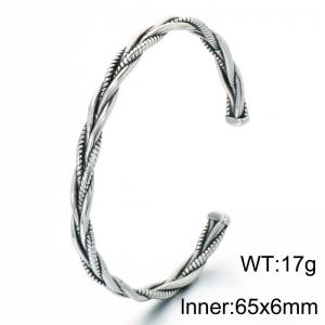 Stainless Steel Bangle - KB214388-LU