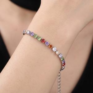 Stainless Steel Crystal Bracelet - KB214826-Z
