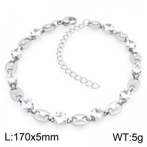 Stainless Steel Crystal Bracelet - KB214893-Z