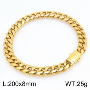 Stainless Steel Gold-plating Bracelet - KB214934-ZLY