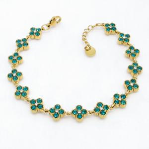 Stainless Steel Stone Bracelet - KB214953-AQ