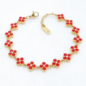 Stainless Steel Stone Bracelet - KB214955-AQ