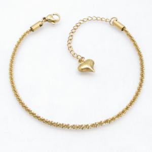 Stainless Steel Gold-plating Bracelet - KB214957-AQ
