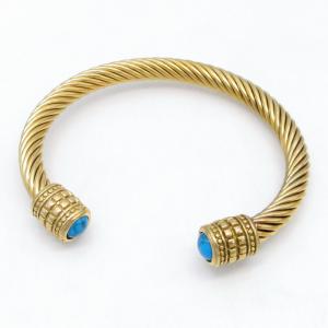 Stainless Steel Wire Bangle - KB215010-GSD