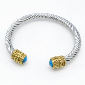 Stainless Steel Wire Bangle - KB215012-GSD