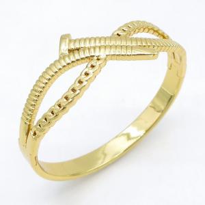 Stainless Steel Gold-plating Bangle - KB215042-JG