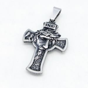 Stainless Steel Cross Pendant - KB215066-JG