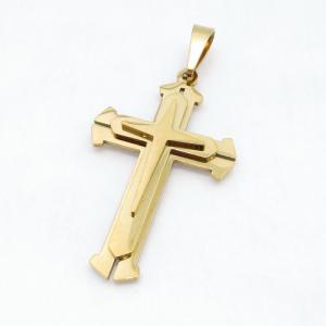 Stainless Steel Cross Pendant - KB215086-JG