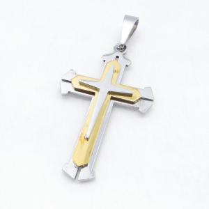 Stainless Steel Cross Pendant - KB215087-JG