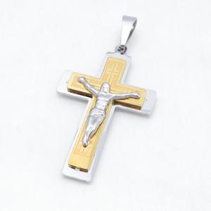 Stainless Steel Cross Pendant - KB215094-JG