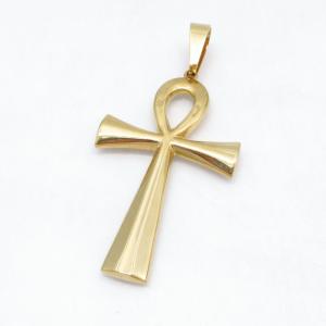Stainless Steel Cross Pendant - KB215106-JG